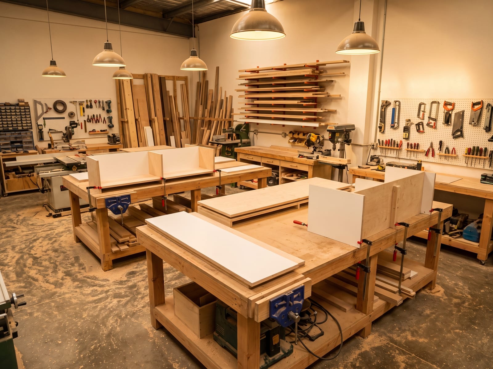 Taller de carpintería fabricando muebles a medida en Panamá