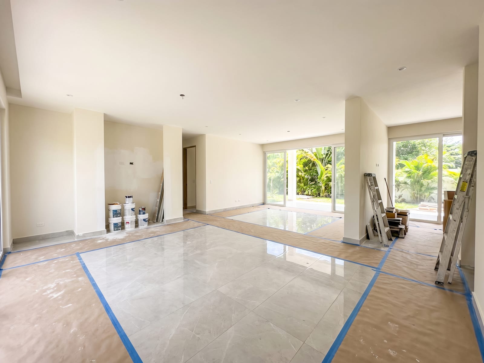 Remodelación integral de una vivienda en Panamá, obra en proceso