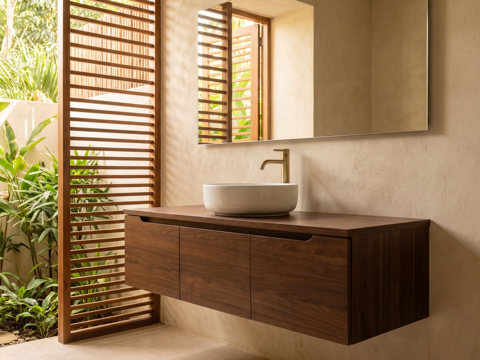 Mueble de baño y tocador a medida instalado